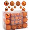 WOMA Set di palline per albero di Natale in rame e altri 22 colori - Set da 50 e 100 palline di Natale - Palline di Natale in plastica - Decorazioni per albero di Natale e addobbi natalizi