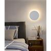 HvKvHvY Plafoniere, Lampada da Parete Moderna a LED Oro 3000K Bianco Caldo Rotondo Illuminazione da Parete Disco per Interni Decorare Corridoio Lampade da Soffitto Circolare Nera Lampada da Comodino per Sogg