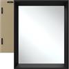 tectake® Specchio da Parete Rettangolare, Design Minimalista, Cornice in Plastica, Riflesso senza Distorsioni, Montaggio a Parete, per Soggiorno, Camera Da Letto, Bagno - 40,6 x 50,8 cm
