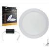 SUFA 20W 2000lumen,pannello tondo led,faretto incasso luce con alette a molla lampada da soffitto，Dimensioni esterno 240mm;interno 225mm (BIANCO)