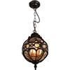 Mengjay Europea romana all'aperto Villa Giardino impermeabile Lampadario Gazebo Balcone casa Cortile in alluminio E27 Lampada a sospensione a soffitto Creativo regolabile Luce di sospensione del corridoio (K)
