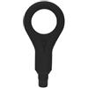 Generico Adattatore for testina di ricambio for massaggiatore fasciale, in silicone morbido al tatto, testina massaggiante con anello vibrante for massaggiatore portatile(BLACK_31MM)