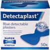 Detectaplast Cerotti detectabili blu, modelli flessibili e resistenti, uso alimentare professionale, cucina, catering e ristorazione, 68 x 38 mm (farfalla), 50 pezzi sicuri e pratici