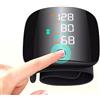 FiTspi - Misuratore di pressione sanguigna da polso automatico e preciso, monitor BP con grande display LCD portatile, bracciale regolabile con funzione di memoria per uso domestico e da viaggio