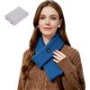 Generico Sciarpa Riscaldante Elettrica Ricaricabile per Collo - Scaldacollo con Batteria 5000mAh, 3 Livelli di Temperatura Regolabili, Tecnologia Infrarossi Lontani, Design Portatile senza Fili (Blu scuro)
