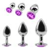 Shicpgble BC2D-Squisito Metallo in Acciaio Diamante (Viola) plúg ànalé dilàtatóré ànàl ànàleséx tóy kit bútt dilatàtóri palliné ànàli dildó séxytóysys vibràtoréper próféssionàlé in ànó per donna uomo coppie