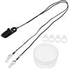 Ipetboom Cordino Sicurezza per Apparecchi Acustici con Clip Anti-smarrimento in Abs e Nylon, Protezione per Hearing Aid per Anziani Attivi e Uso Esterno