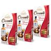 Generico 3X Confetti Crispo Ciocolì Praline di Cioccolato Fondente Ripiene al Gusto Rhum dei Caraibi Ricoperte di Cioccolato al Latte 100g