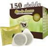Oro in Bocca Cialde Caffè Oro - Miscela Robusta e Arabica per Espresso Cremoso e Aromatico, Cialde Compatibili con Macchine Espresso, Gusto Equilibrato, Corposo e dal Profumo Intenso (150, Oro)