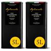 TERRE DI LIDIA SAPORI E SAPERI DI PUGLIA Terre di Lidia - Olio extravergine di oliva - 2 Latte da 5 L (10 L) - Filiera corta, Campagna 2024/2025, Estratto a freddo - Varietà Ogliarola, Gusto Delicato - Produzione 100% italiana