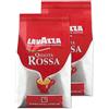 Lavazza Caffè Qualità Rossa, Caffè in Grani, 2 Confezioni, 2 x 1000g
