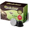 Oro in Bocca 100 Capsule Caffè Decaffeinato Compatibili con Nescafé Dolce Gusto, Caffè Espresso Decaffeinato 70% Arabica 30% Robusta, Gusto Morbido e Bilanciato, Aroma Dolce, Made in Italy (100, DEK)