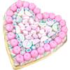 Generico Torta di marshmallow forma cuore 1kg