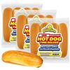 Mr. Dobelina Mr.Dobelina Hot Dog Potato Rolls, 3 Confezioni da 4x60g e 16cm, Morbidi e Dorati, Senza Lattosio, Ideali per Hot Dog Ricchi in Stile Americano, Senza Conservanti o Additivi