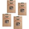 Rustichella d'Abruzzo | Pizzoccheri Grano Saraceno | Pasta Lavorazione Artigianale con Grano Saraceno - 4 x 250 Gr | Pasta Essiccata Lenta Bassa Temperatura