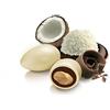 Confetti Papa | Confetti Cioccolato e Mandorla gusto COCCO | Colore BIANCO | Confetti con vera frutta, senza glutine e adatti alla dieta vegetariana | Certificati Kosher | Confezione da 500 g