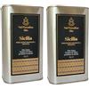VP Val Paradiso Val Paradiso Olio Extravergine di Oliva Italiano Biologico, Certificato IGP di Sicilia, Certificato Biologico ICEA, 100% Italiano, estratto a freddo, 2 Latte da 1 Litro