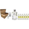 Zeus Party Cofanetto Kit Gin Tonic -ROKU- Ballon in Vetro + Roku Gin 43% 70 cl + Tonic Water Franklin & Sons 200 ml + Misurino Dosatore (Indian Tonic, 6)