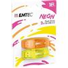 Emtec C410 - Chiavetta USB 2.0 da 16 GB, 2 pezzi, colore: Neon, ECMMD16GC410P2NEO
