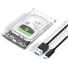 Synkris Unità disco rigido esterno 2.5 SATA USB C 3.1 Ge1 Disco 5Gbps per SATA SSD e HDD 7 mm/9.5 mm di accelerazione compatibile UASP&Trim senza attrezzi Incluso Cavo USB C per PC portatile PS4 Xbox