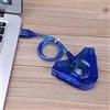 Bewinner Cavo Convertitore Adattatore da a PC, 1 Porta USB a 2 Porte Controller, Plug and Play per 98/XP/7/8/10/11, Cavo da Gioco ABS Blu