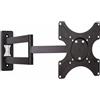 Techly 301450 Supporto a Muro per TV LED LCD 19-37'' inclinabile 3 snodi Nero Nero