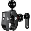 BRCOVAN Antifurto Base a Morsetto Rapido in Alluminio con Sfera in TPU da 1 per Manubri da 0,5 a 2 di Diametro Compatibile con RAM Mounts B Misurare Doppio Palla Presa Braccio