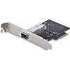 StarTech.com Scheda di rete SFP GbE a 1 porta, PCIe 2.1 x1, Intel I210-IS, Controller 1000BASE rame/fibra ottica, NIC Gigabit Ethernet, backplane desktop/server - Windows e Linux (P011GI-NETWORK-CARD)