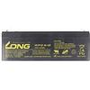 LONG Kung Long WP2.6-12 F1 - Batteria in pile al piombo, 12 Volt, 2,6 Ah con attacco Faston da 4,8 mm