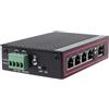 GOSIA Hub di Switch Desktop Ethernet RJ45 10 / 100M a 5 Porte Tipo di Guida DIN per Laptop di Rete