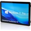 NORQIN PC Industriale All-in-One 23,6 Pollici con Touchscreen,Monitor Capacitivo IP65,1920×1080 FHD,Windows 11 Pro,Wi-Fi/BT,per Chioschi,Automazione Industriale(12th Gen I5-1235U,16G+256G)