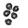 Aexit Presa per porta batteria a bottone moneta da 5 pezzi CR / LIR2450 nera ID: 208888