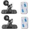 YIANERM Supporto per accessori base con 3M autoadesivo testa a sfera 17mm universale utilizzato per accessori per supporto telefono auto (Nero)