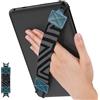 MoKo Cinturino di Sicurezza per 9 - 11 iPad/iPad Pro/iPad Air/Kindle Fire HD/Samsung/Lenovo Tablet, Cinturino da Mano Versatile ad Alta Elasticità Supporto Antiscivolo, Lago Blu