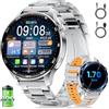 LIMIGE Smartwatch Uomo Militare, 800 mAh, Touchscreen HD 1.7, Luce LED, Funzione Telefono, Monitoraggio Cardiaco/Sonno, IP68, 110+ Modalità Sportive, Compatibile Android/iOS