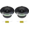 IPNOSIS IPT 2503 Coppia Tweeter | Diametro 9,8cm | Bobina 2,5cm (1) | 200 Watt | 104 dB | 4 Ohm | + Condensatori