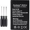 PONDWAY Batteria 1200 mAh BL-5C compatibile con Artfone CS181 CF241A F20 C10 G3G6, PX1728E-1BRS, 1ICP06/35/54 AK54 CP10 per Vodafone 702NK 702NKII V804NK, per Tiptel 60111, per T-Sinus A8 06 batteria