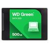 WD Western Digital Green SATA 500 GB, fino a 545 MB/s, 2,5/7 mm, garanzia 3 anni, SSD interno (WDS500G5G0A-00CPT0)