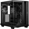 be quiet! Light Base 500 Black PC Case completamente in vetro frontale e finestra laterale, vetrina, design a doppia camera, 4 ventole PWM Pure Wings 3, no RGB, design connessione posteriore