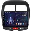 HUANQIN Car Lettore Multimediale Car Stereo per Mitsubishi ASX 1 2010-2016 Radio Bluetooth/Wifi Stereo, Controllo Del Volante, Fm Controller Volante Bluetooth, 4 Nucleo 1G+16G