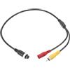 PATIKIL Adattatore Cavo Maschio a 4 Pin Aviazione a Maschio Rca 17.7 Pollici / 45cm Connettore Aviazione a 4 Pin a Connettore Femmina Dc per Monitor Telecamera Auto Video