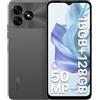 UMIDIGI Telefoni Cellulari 16GB +128GB/1TB, 50MP Camere Smartphone, 6,6 HD+Schermo Telefonos, Dual SIM 4G Cellulare Android, 5000mAh, Octa-Core, Impronta Digitale/Face ID/OTG/GPS, Grigio
