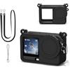 Jiziya Custodia in silicone per DJI Osmo Action 6 - Set con copriobiettivo, fascia corta e cinghia di trasporto, resistente agli urti, antigraffio, su misura, protezione completa per la vostra action camera