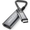 deleyCON Cavo Adattatore USB‑C a DisplayPort (4K@60Hz, 2K@165Hz) - per Monitor DisplayPort - Compatibile con MST e Thunderbolt 3/4 - per iPhone 17/16/15, Notebook, MacBook, iPad Pro/Air, Galaxy S25