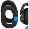 Geekria Cuscinetti auricolari di ricambio in gel per cuffie professionali da gaming Sennheiser GSP 600/GSP 601/GSP 602/GSP 670/GSP 500, parti di riparazione (nero)