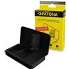 PATONA Caricabatterie Doppio per NP-FZ100 FZ100 Batterie, Powerbank Funzione e Scheda di Memoria Compatibile con Sony Alpha FX3 FX30 A1 A9 A9II A7RIII A7RIV A7SIII A7III A7IV A6600 A7C ZV-E1 BC-QZ1