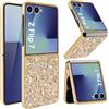Fiyer Z Flip 7 Custodia per Samsung Galaxy Z Flip 7 5G Custodia Glitter Bling Sparkle Custodia per Samsung Z Flip 7 5G Case Originale Ultra Sottile Antiurto Anti Graffio Galaxy Z Flip 7 Cover (Oro)