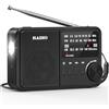 Padwa Lifestyle Mini Radio, Radios Portatile AM/FM/SW, Radio Alimentata a Rete e a Batteria, Adatta per il Jogging, le Passeggiate Nel Parco