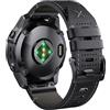 NotoCity Cinturino in Pelle per Garmin Fenix 7/6/6 Pro/8 47mm/5/5 Plus/E 47mm, Quickfit 22mm, Compatibile con Forerunner 935/965, Instinct 2, Approach S60, Epix 2 47mm