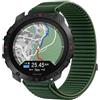 GIOPUEY Cinturini Compatibile con Polar Grit X2 PRO Titan, Nylon Traspirante Sport Loop Cinturino in Morbido Nylon Intrecciato Strap Band - Darkgreen